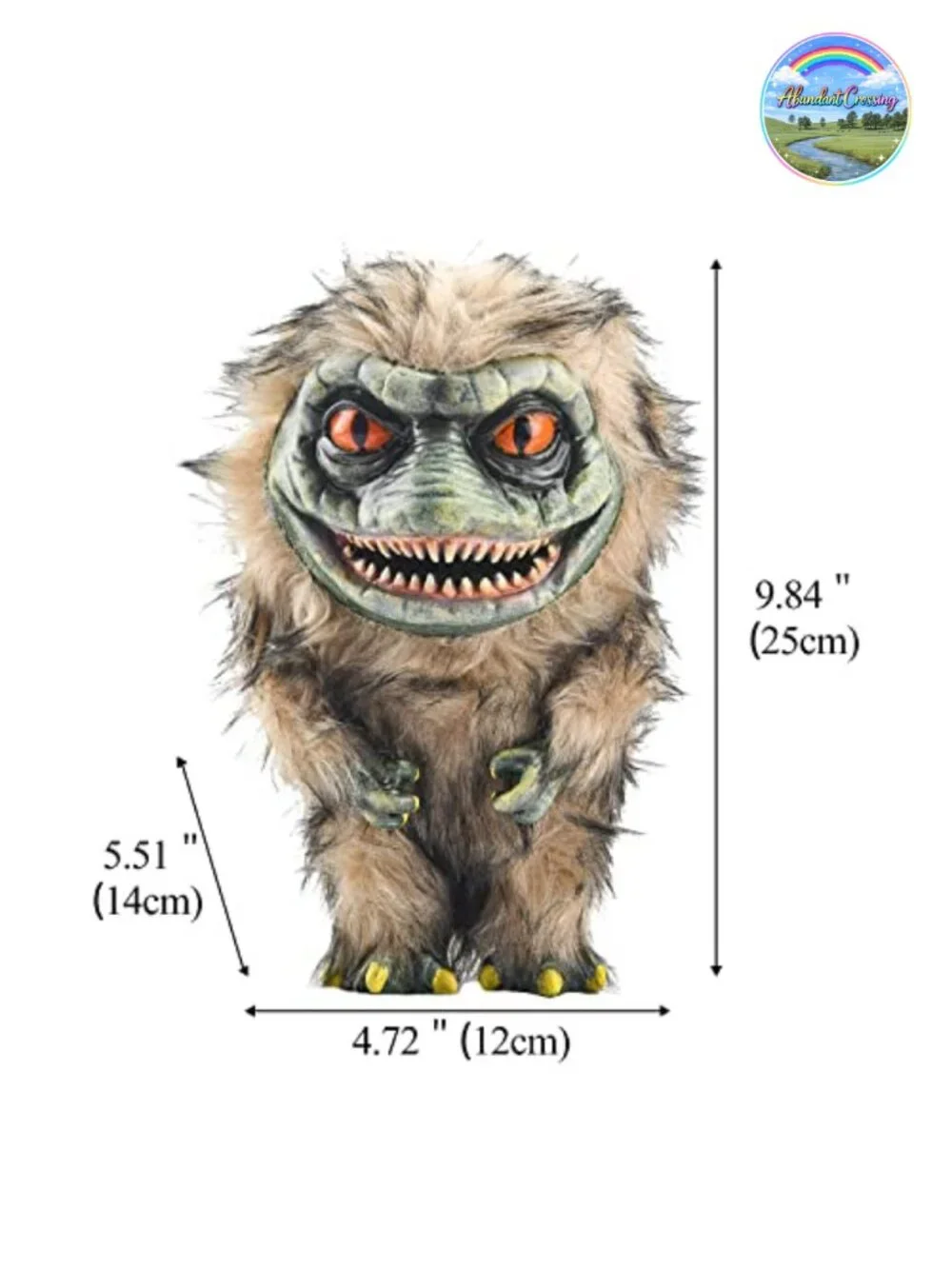 Creepy Resin Alien Monster Plush Doll Halloween Decoration Movie Prop